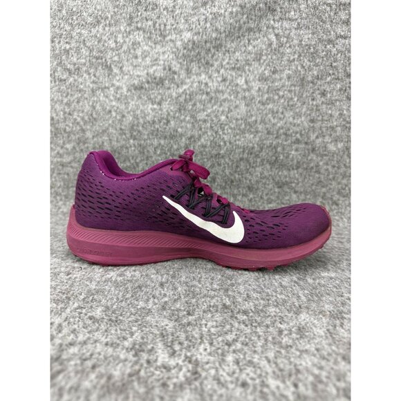 ✅Womens 7 Nike Air Zoom Winflo Running Shoes Athletic Sneakers Burgundy White - Picture 11 of 12
